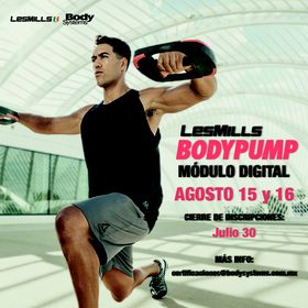 Módulo Inicial BodyPump 2020 el 15 y 16 agosto (ON LINE)